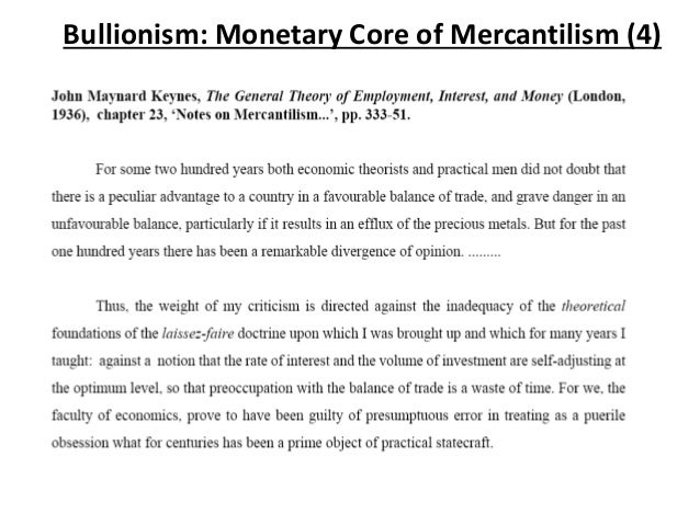 conclusion of mercantilism mercantilism theory pdf